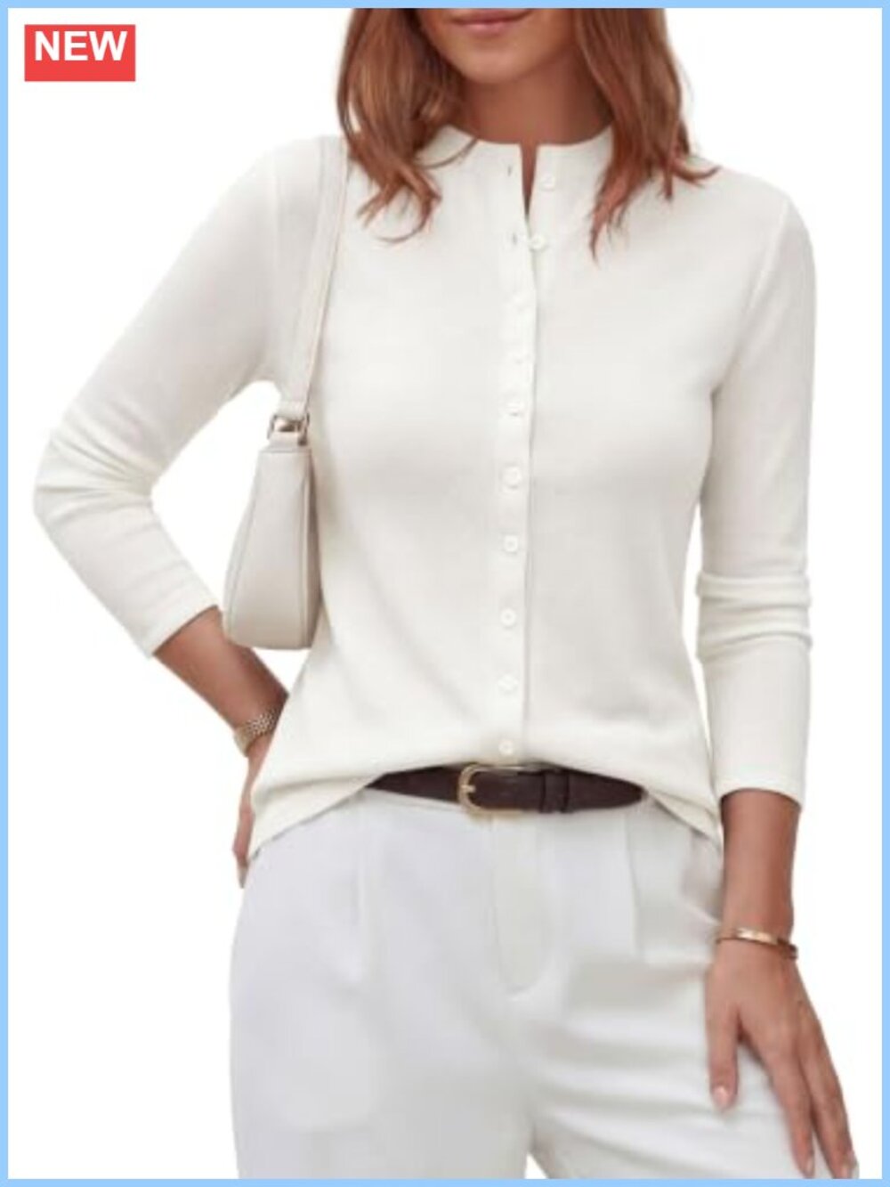 Women's Lightweight Ribbed Knit Button Down Cardigan Sweater
